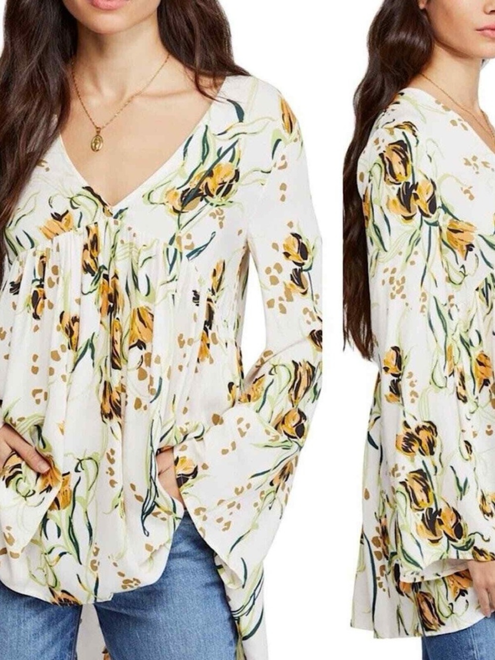 Free People Bella Floral Tunic